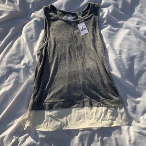 Gray J Crew Loose Tank Top Shirt